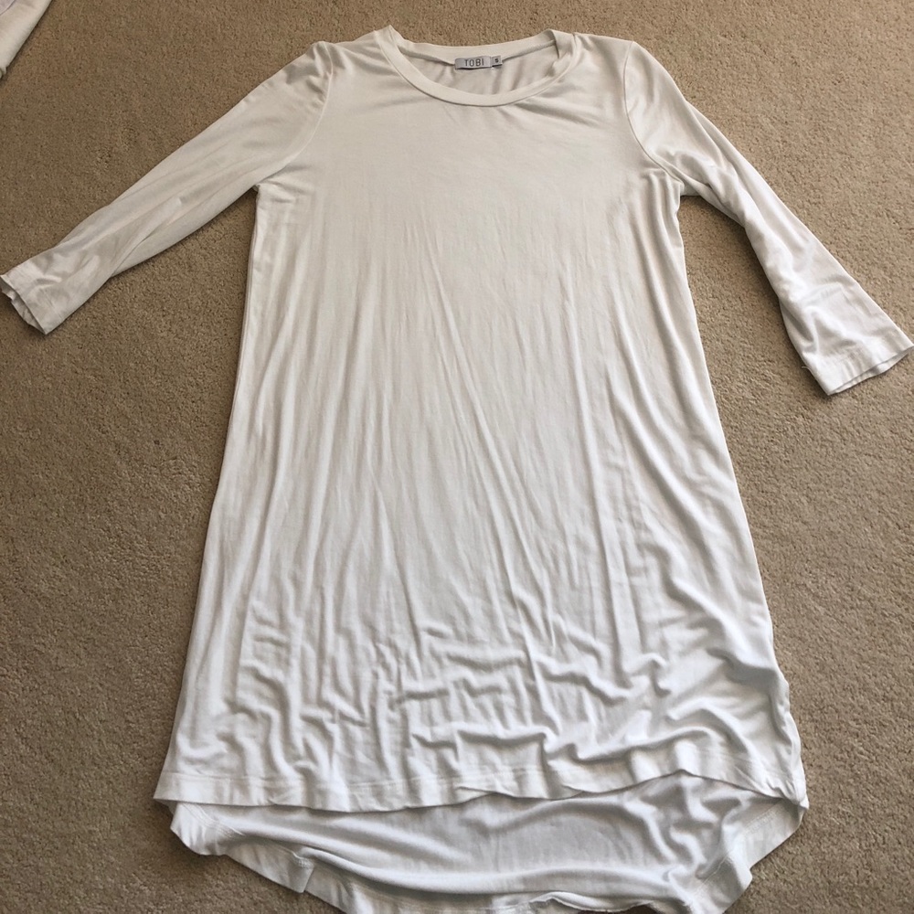 White T-shirt dress